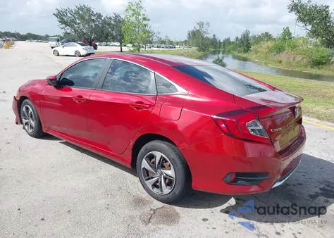 2021 Honda Civic Lx из США, поврежденный, VIN 2HGFC2F65MH555697